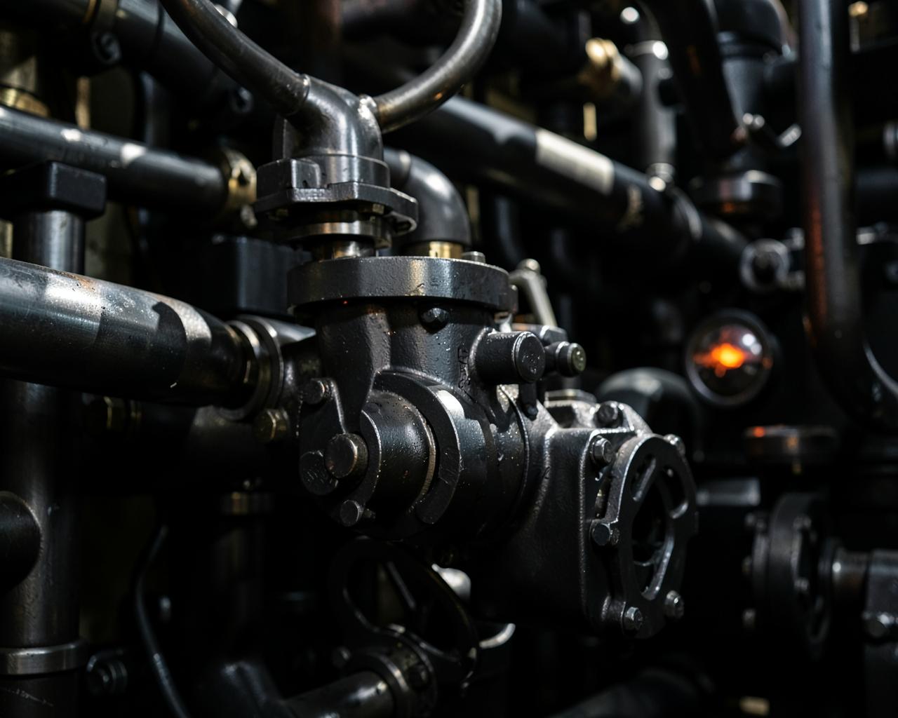 Industrial valves and machinery pipework