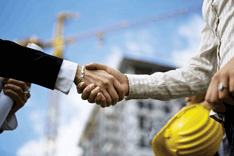 Handshake at an industrial site, from the original TIMCO trading page
